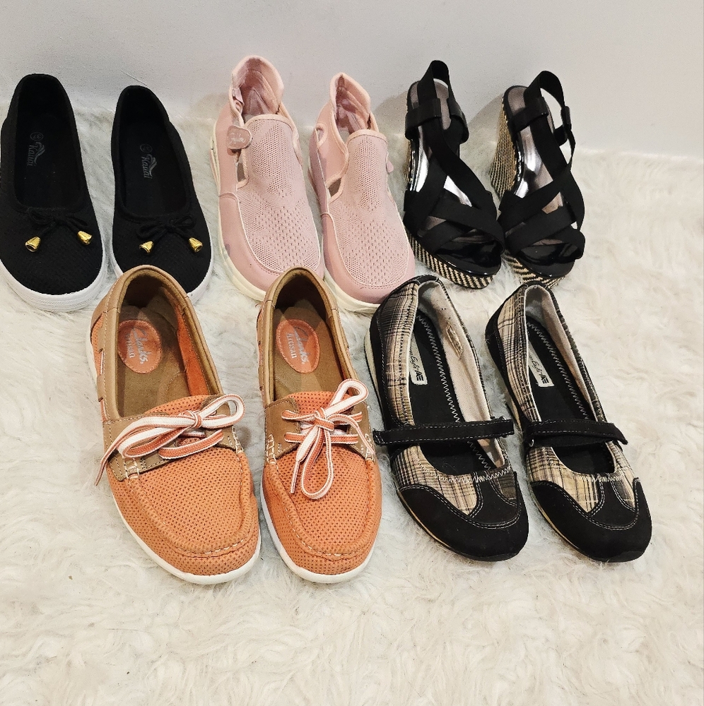 ๐ฅ US Size 6.5 Bundle of 5 Pairs Women's Shoes - Flats, - Picture 1 of 16